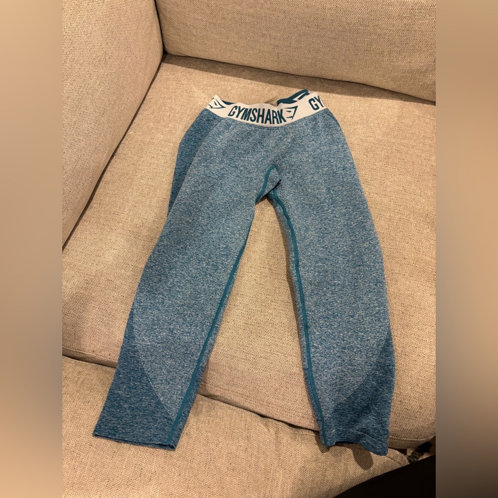Gymshark Teal Workout Leggings - Small